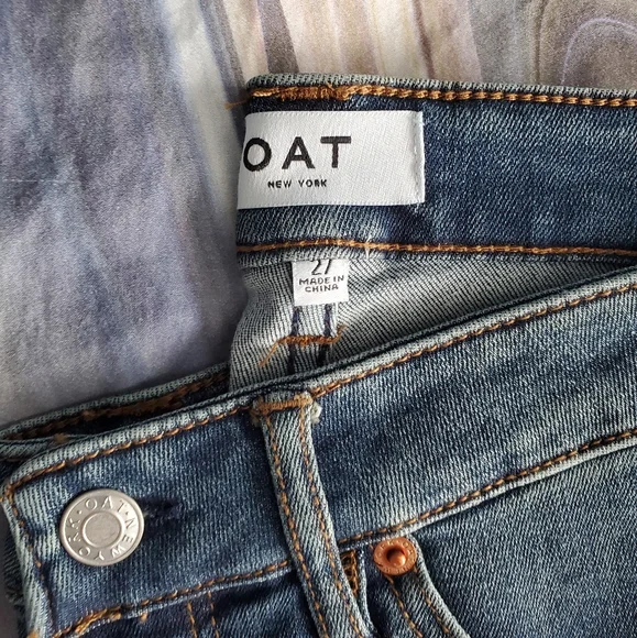 Oat New York Dark Gulf High Rise Skinny Ankle Jeans - Picture 3 of 6